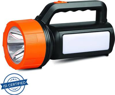 PHILIPS Blaze Neo Multi-Functional Rechargeable LED Torch with Emergency Light - Cool Day Light, Black, Standard 5 hrs Torch Emergency Light