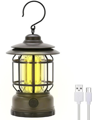 Dazzel Flex Emergency USB Camping Lantern Green Metal, Plastic Hanging Lantern 8 hrs Lantern Emergency Light(Green)
