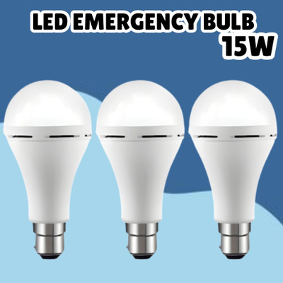 SACRO (Emergency Inverter Blub) charging 15W LED Bulb for Extended Lighting_Pack_3T434 4 hrs Bulb Emergency Light(White)
