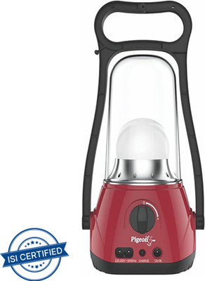 Pigeon Lumino LED 1 hrs Lantern Emergency Light(Red)