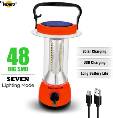 Eye Bhaskar Fibo Rechargeable Solar LED Lantern 6 hrs Lantern Emergency Light(Red)