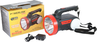 Powerlink BHEEM Rechargeable LED Torch 6 hrs Torch Emergency Light(Red Black)
