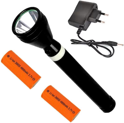 zsd Rechargeable Most Powerful 3 Mode LED 1000 Meter Metal Body 15W Flashlight Torch(Multicolor, 27 cm, Rechargeable)