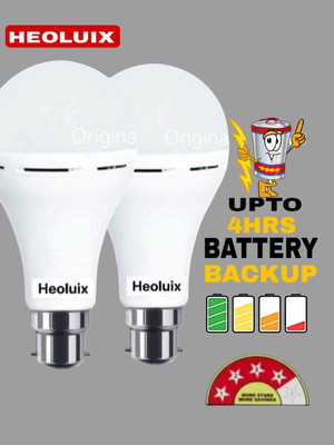 heoluix 12W Rechargeable Emergency Bulb 4Hrs Backup 4 hrs Bulb Emergency Light(White)