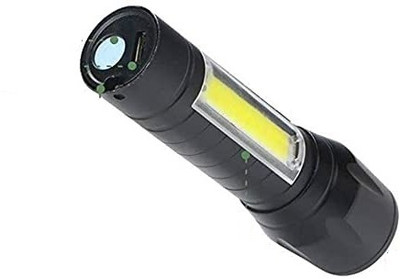 NKL Metal High quality LED Flashlight ,Super Bright ,Waterproof 3 Light Modes 223 6 hrs Torch Emergency Light(Black)