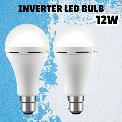 SACRO (Emergency Inverter Blub) charging 12W LED Bulb for Extended Lighting_Pack_2D135 4 hrs Bulb Emergency Light(White)