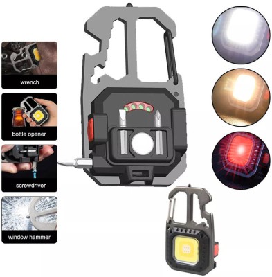 Xydrozen 800LUMENS Keychain Light with 2 Screwdrivers 5 hrs Torch Emergency Light(Multicolor)