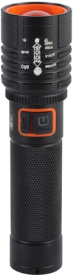 UNZAG 5 Mode Led Torch Light Long Range 600 Meter With Night Light Led Flashlight 2 hrs Torch Emergency Light(Black, Red)