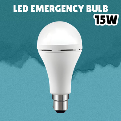 GUGGU (Emergency Inverter Blub) charging 15W LED Bulb for Extended Lighting_Pack_1F500 4 hrs Bulb Emergency Light(White)