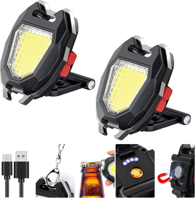GLOWISH 7 MODES SUPER BRIGHT MULTI USE OUTDOOR CAMPING LED FLASHLIGHT WITH FEATURES 1 hrs Flood Lamp Emergency Light(Black)