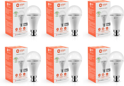 Orient Electric Emergency Lamp 9W, Pack of 6 4 hrs Bulb Emergency Light(Cool White)