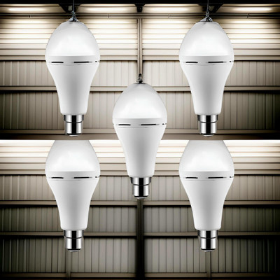 YAROH Surya (Emergency Bulb) 12W Rechargeable LED (Emergency Light) (Pack of 5) MR244 4 hrs Bulb Emergency Light(White)