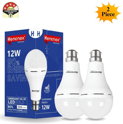 Henonex Charging Emergency Bulb-12W-41 4 hrs Bulb Emergency Light(White)