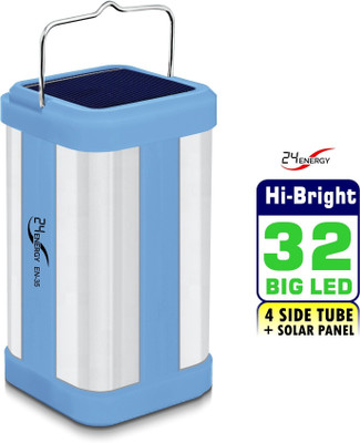 VR Bright Lite 4 Corner Tube Hi-Bright 32 LED with Rechargeable Cable Emergency 8 hrs Lantern Emergency Light(Blue)