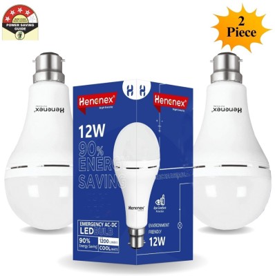 Henonex Charging Emergency Bulb-12W-51 4 hrs Bulb Emergency Light(White)