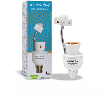 auto-on Motion Sensor Holder (Convert Any bulb to Automatic) Energy Saving Glass Light Socket(Pack of 1)