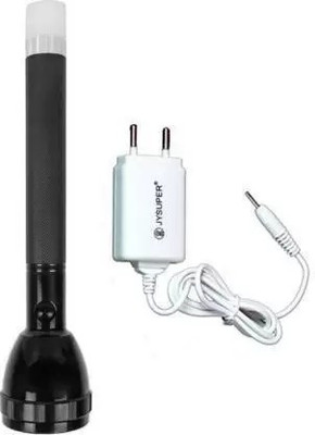 ShopGlobal JY-SUPER Long lasting Battery Backup wiD 50W Stth COB LErong Ligh 6 hrs Torch Emergency Light(Black)