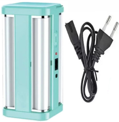 BRTION Rechargeable Home Emergency Floor Lantern Lamp Light 4 Side Tube 1 hrs Lantern Emergency Light(Multicolor)