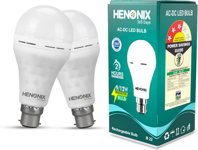 HENONIX 12W Inverter Bulb with Efficient Emergency Lighting 2 hrs Bulb Emergency Light(White)