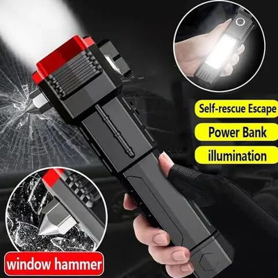 ASTOUND Focus Light LED 3W Torch Light Rechargeable Torch Flashlight 5 hrs Torch Emergency Light(Multicolor)