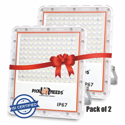 Pick Ur Needs Bright LED 120W Lens Flood Emergency Lamp Light Outdoor With IP67 Waterproof 0 hrs Flood Lamp Emergency Light(Pack Of 2)