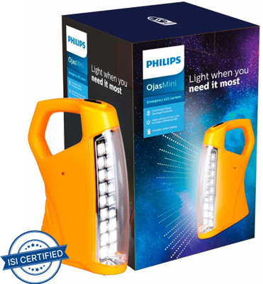 PHILIPS OjasMini Rechargeable LED 4 hrs Lantern Emergency Light(Yellow)