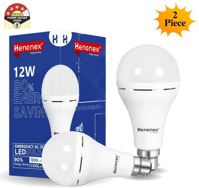 Henonex Charging Emergency Bulb-12W-07 4 hrs Bulb Emergency Light(White)