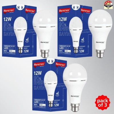 Henonex Emergency LED Charging Bulb-12W-43 4 hrs Bulb Emergency Light(White)