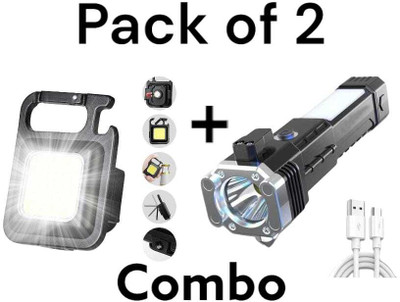Oximus Window Glass And Seat Belt Cutter 4 Modes For Car Camping Hiking Indoor Outdoor 5 Hrs Torch Emergency Light For Rs. 354 @ 93% off