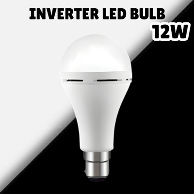 SACRO (Emergency Inverter Blub) charging 12W LED Bulb for Extended Lighting_Pack_1W256 4 hrs Bulb Emergency Light(White)
