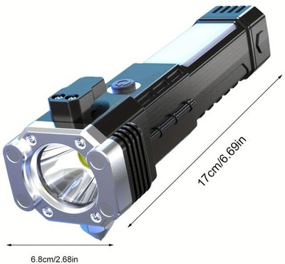 ASTOUND Long Distance Beam Range LED 3W Torch Light Rechargeable 5 hrs Torch Emergency Light(Multicolor)