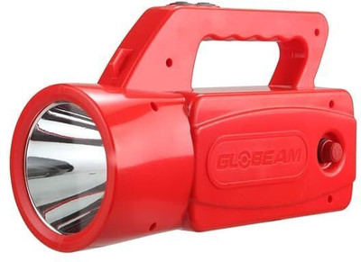 GLOBEAM Sainik Kisan Torch Charging Emergency Light Battery with Long Range 15 hrs Torch Emergency Light(Red)