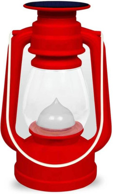 NEUTON Rechargeable LED Lantern with 1st Step Night Lamp Solar Light 4 hrs Lantern Emergency Light(Red)