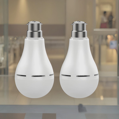 YAROH Inverter Bulb 9W LED 1200mAh battery 4 hrs emergency light Pack of 2 bulbZW89 4 hrs Bulb Emergency Light(White)