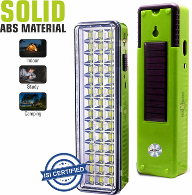 Pick Ur Needs Solar Rechargeable 42 SMD Extra Bright LED With AC / DC / Solar Charging 5 hrs Torch Emergency Light(Green)