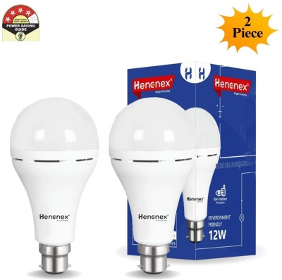 Henonex Charging Emergency Bulb-12W-15 4 hrs Bulb Emergency Light(White)