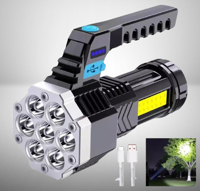 ASTOUND 7 LED Handheld Torch 4 hrs Torch Emergency Light(Black)