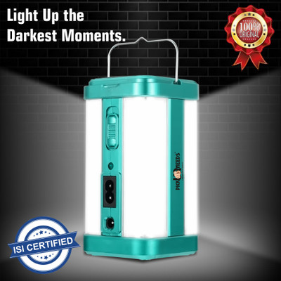 Pick Ur Needs Solar Rechargeable Extra Bright 4 Tube + 2 Multiple Mode With Charging Indicator 5 hrs Lantern Emergency Light(Blue)