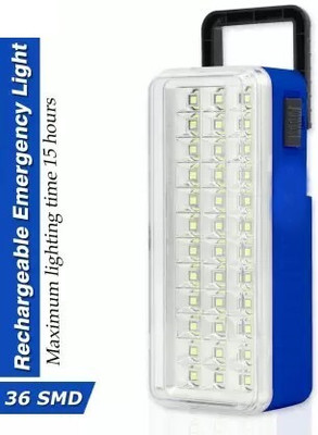 HASRU High-Bright 36 LED with Rechargeable Emergency Floor Lantern Lamp Ligh (BLUE) 5 hrs Flood Lamp Emergency Light(Blue)