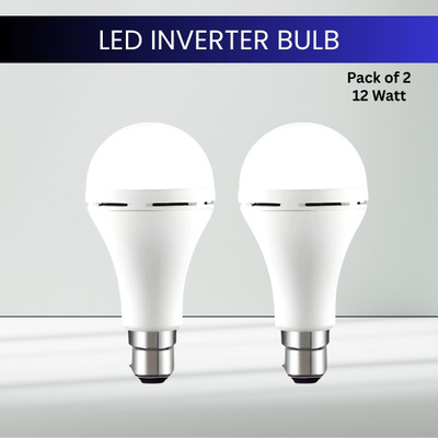 SYARA 12W Emergency Inverter LED Bulb & Rechargeable Emergency Led Bulb For HomeYU1 4 hrs Bulb Emergency Light(White)