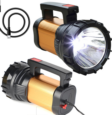 CICASTO High Power Handheld LED Search Light Rechargeable Led Emergency Searchlight 5 hrs Torch Emergency Light(Multicolor)