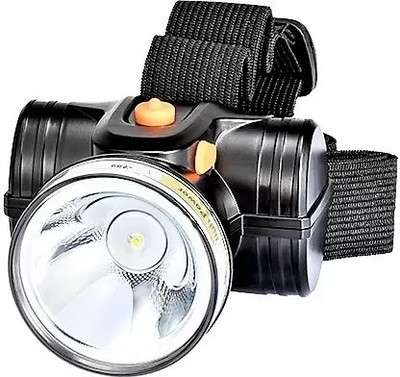 HASRU 50W LASER LED AND HEAD LIGHTY 5 hrs Torch Emergency Light(Black)