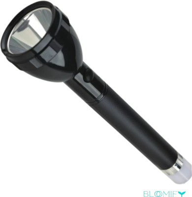 BloomiFy TWO IN ONE TORCH AND EMERGENCY LIGHT 1000 MTR LONGE RANGE 8 hrs Torch Emergency Light(Black)
