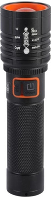 UNZAG 035 (Zoomable Led Metal_Torch)5 Modes Flashlight, Super Bright_Cree T6 Led Light 2 hrs Torch Emergency Light(Black, Red)