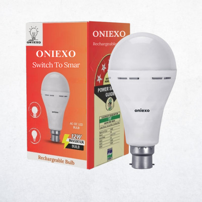ONIEXO Quick Charging 12W LED Bulb with Emergency Power-014 4 hrs Bulb Emergency Light(White)