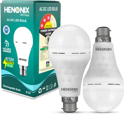 HENONIX 12W Inverter LED Bulb with Smart Technology for Power Cuts 2 hrs Bulb Emergency Light(White)
