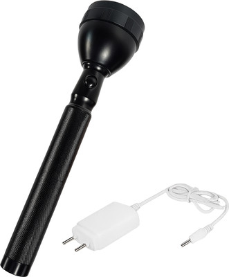 CICASTO Spotlight Torch Light with Strong Metal Body Torch(Black, 20 cm, Rechargeable)