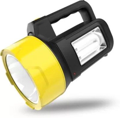 GLOWISH SUPER BRIGHT LONG RANGE POWERFUL SECURITY SEARCHLIGHT FOR NIGHT GUARDS 2 hrs Torch Emergency Light(Yellow, Green, Red)