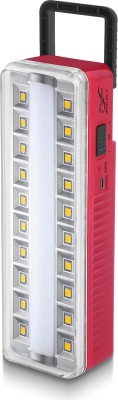 EN 24 ENERGY 20 LED + 1 Tube Hi-Bright Light with Chargeable 2000 mAh Battery 7 hrs Lantern Emergency Light(Red)