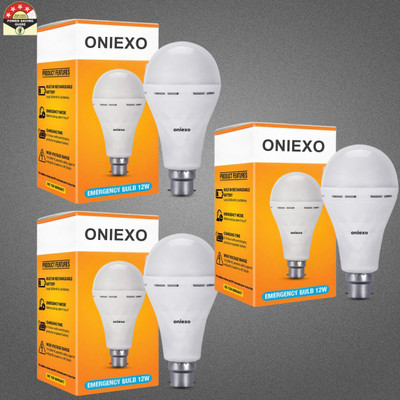 ONIEXO 12W LED Bulb with Built-in Emergency Power Backup-D29 4 hrs Bulb Emergency Light(White)